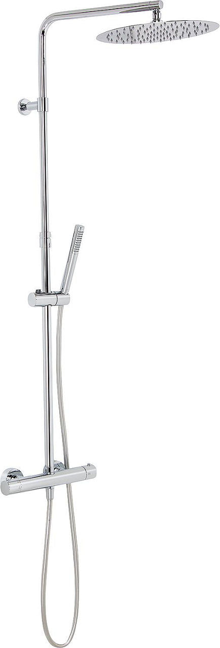 Thermostatisches Duschpaneel Enzan mit Kopfbrause Ø 300 mm und Handbrause Chrom