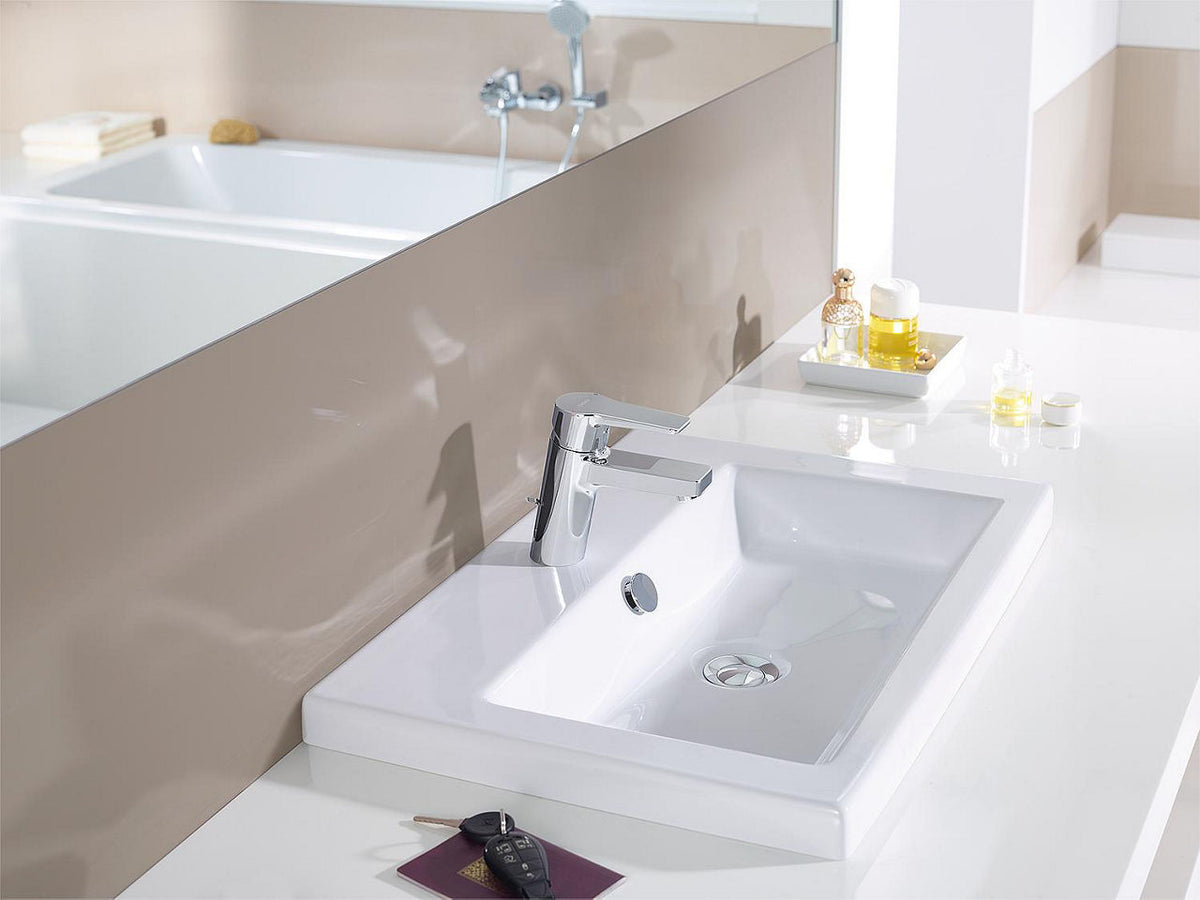 Mitigeur de lavabo Hansa Hansatwist saillie 113 mm chromé