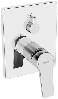 Mitigeur bain/douche encastré Hansa Hansatwist rosace 150x185 mm chromé