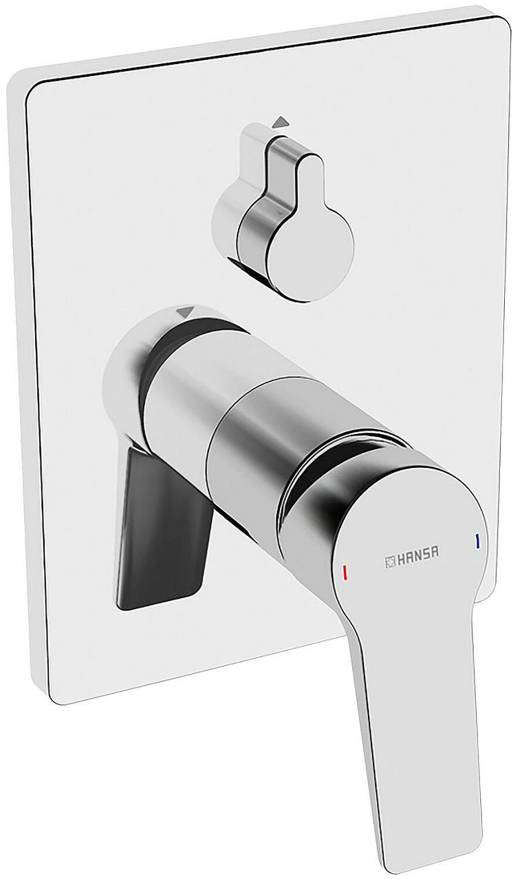 Mitigeur bain/douche encastré Hansa Hansatwist rosace 150x185 mm chromé