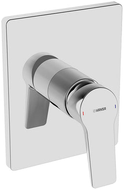 Mitigeur douche encastré Hansa Hansatwist rosace 150x185 mm chromé