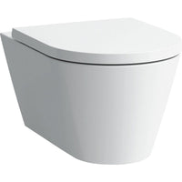 WC suspendu à fond creux Laufen Kartell sans bride de rinçage, blanc, L x H x P :370x285x545mm