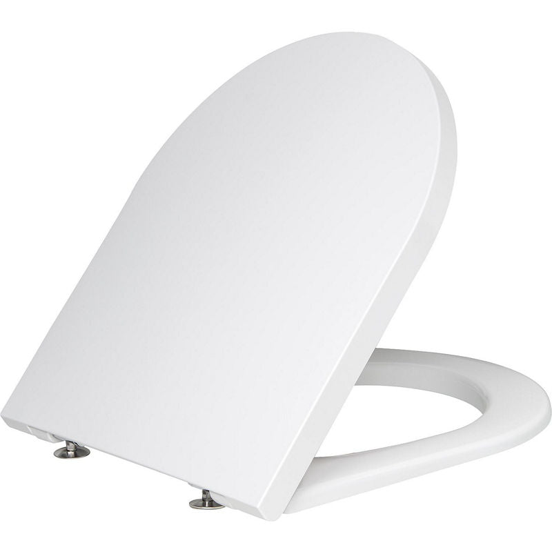 Abattant WC Laufen Kartell fermeture douce, blanc, charnière inox
