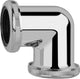 Coude de siphon Ø 32 mm avec 2 raccords laiton chromé