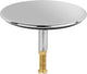 Bouchon de baignoire universel D=71mm, mandrin D=8mm laiton chromé