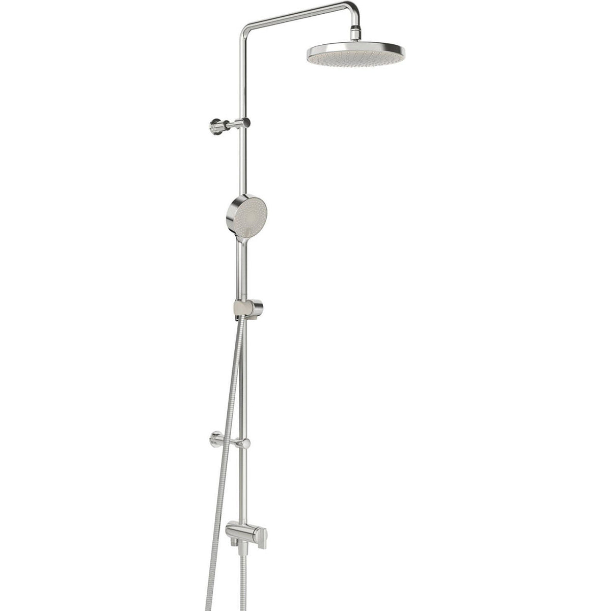 Colonne de douche Hansa Hansabasicjet sans mitigeur, douchette + pomme Ø 200 mm chrome