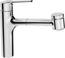 Mitigeur d'évier Hansa Hansaronda bec extractible saillie 200 mm chrome