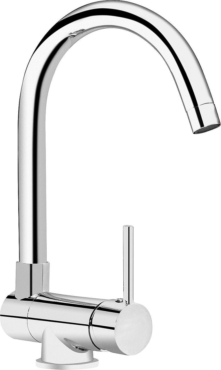 Mitigeur d'évier Salsa evenes pour montage sous-fenêtre saillie 182 mm chromé
