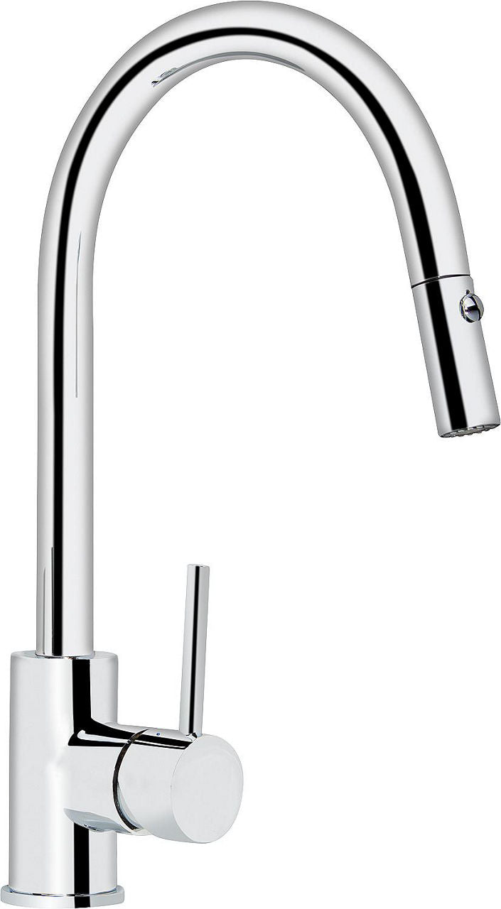 Mitigeur d'évier Salsa douchette extractible saillie 208 mm chromé