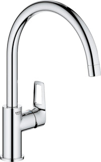 Mitigeur d'évier Grohe Bauloop bec pivotant saillie 223 mm chrome