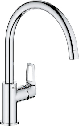 Mitigeur d'évier Grohe Bauloop bec pivotant saillie 223 mm chrome