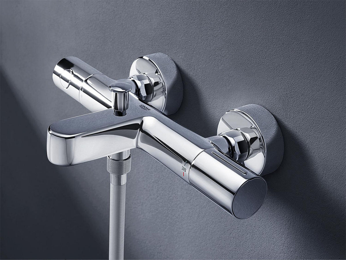 Thermostatique bain-douche apparent Grohe Grohtherm 800 C saillie 162 mm chromé