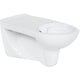 WC suspendu à fond creux Elida sans bride de rinçage, céramique blanc L x H x P : 380x390x730mm