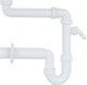 Siphon gain de place universel Otto Haas avec fermeture à bille anti-odeurs