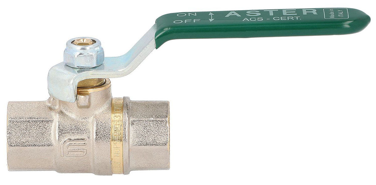 Robinet à boisseau sphérique eau potable EFFEBI Aster femelle × femelle, poignée à levier