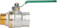 Robinet à boisseau sphérique eau potable EFFEBI Aster mâle × femelle, poignée à levier
