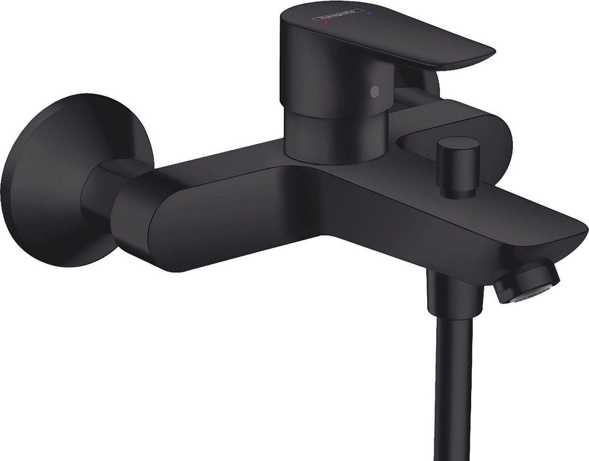 Mitigeur bain/douche apparent Hansgrohe Talis E saillie 194 mm noir mat