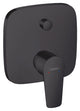 Mitigeur bain/douche encastré Hansgrohe Talis E rosace 155x155 mm noir mat