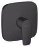 Mitigeur douche encastré Hansgrohe Talis E rosace 155x155 mm noir mat