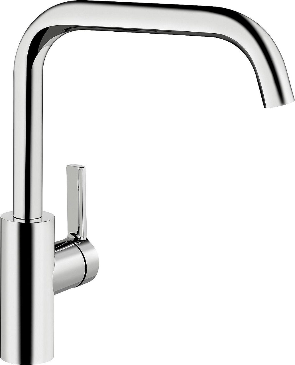 Mitigeur d'évier KWC Luna E bec pivotant saillie 210 mm chrome