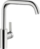 Mitigeur d'évier KWC Luna E bec pivotant saillie 210 mm chrome