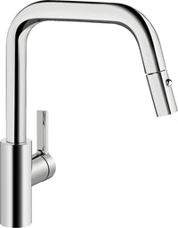 Mitigeur d'évier KWC Luna E douchette extractible saillie 215 mm chrome