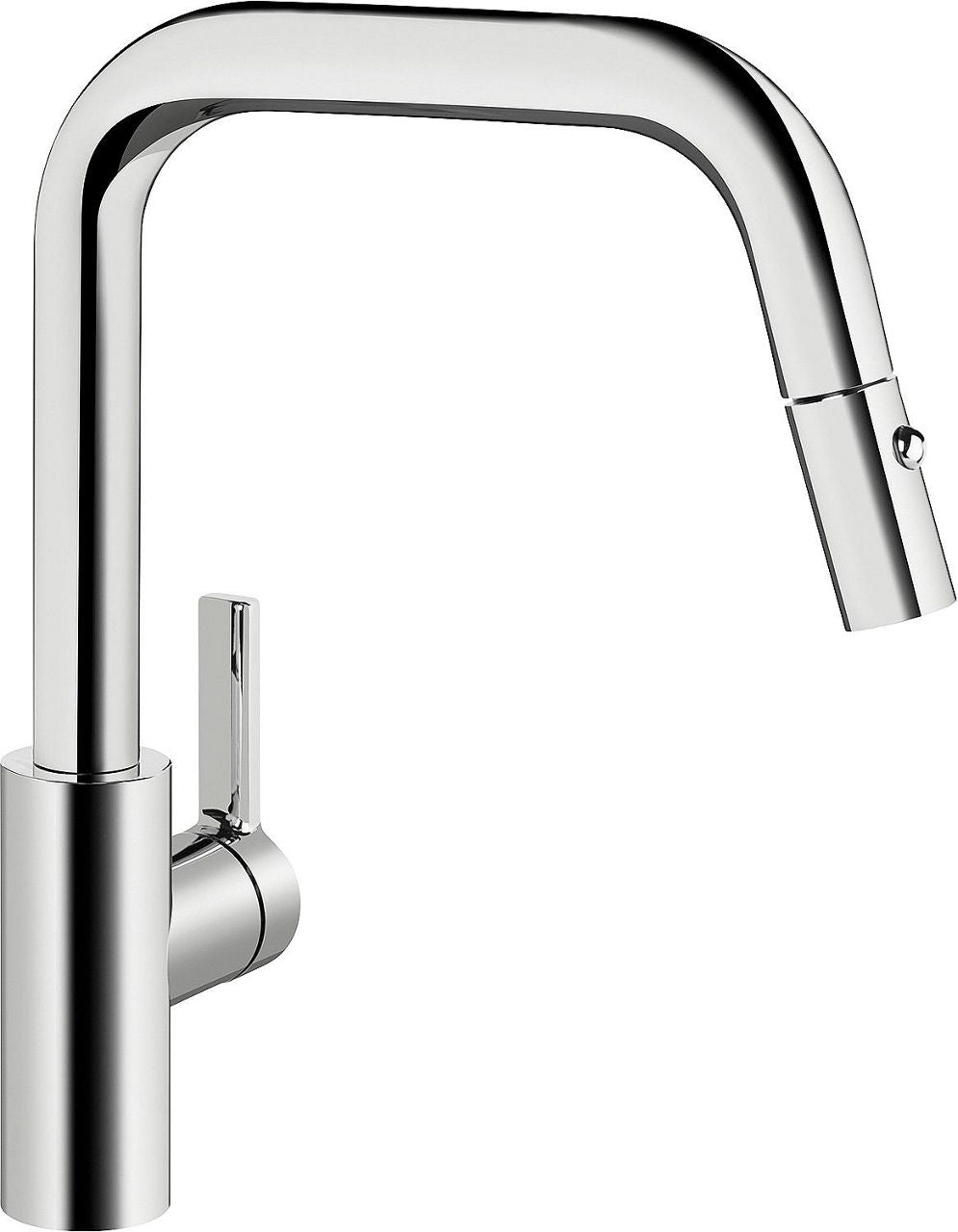 Mitigeur d'évier KWC Luna E douchette extractible saillie 215 mm chrome