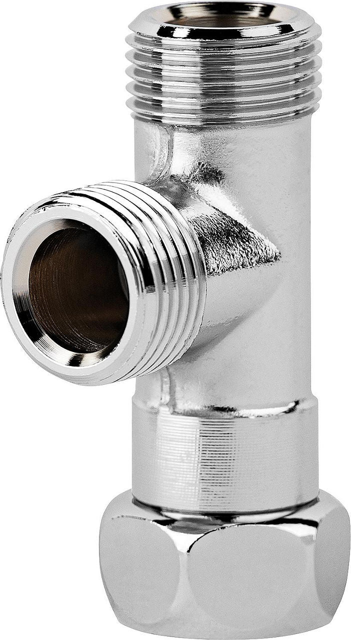 Pièce en T chromée DN10 (3/8") SCHELL