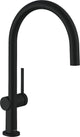 Mitigeur d'évier Hansgrohe Talis M54 220 bec pivotant saillie 222 mm noir mat