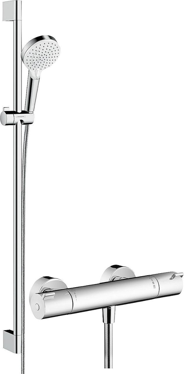Hansgrohe Crometta Vario Ecostat 1001 CL Brausestangenset 900 mm verchromt