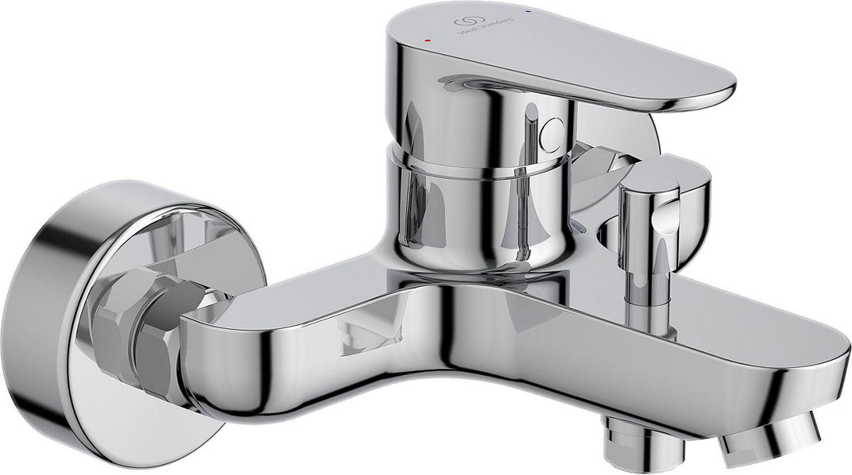 Mitigeur bain/douche apparent Ideal Standard Cerafine O saillie 158 mm chromé