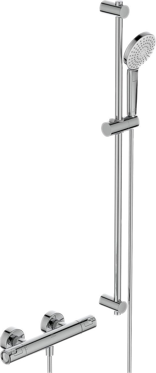 Thermostatique douche Ideal Standard Ceratherm 50 barre 900 mm douchette Ø 110 mm chrome