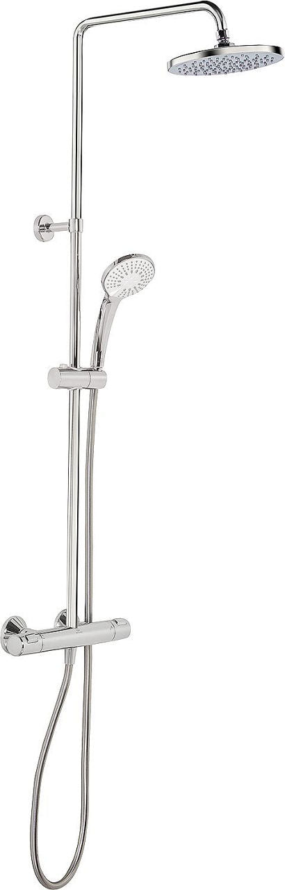 Ideal Standard Ceratherm 25 shower column with thermostatic mixer, Ø 200 mm shower head, chrome