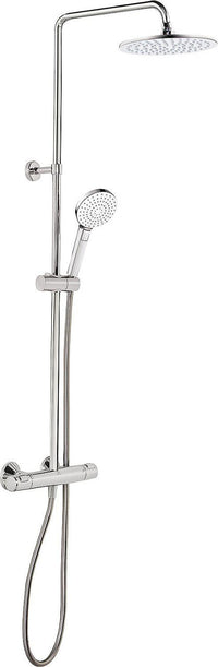 Ideal Standard Ceratherm 50 Brausestange, Thermostat, Handbrause und Kopfbrause Ø 200 mm, Chrom