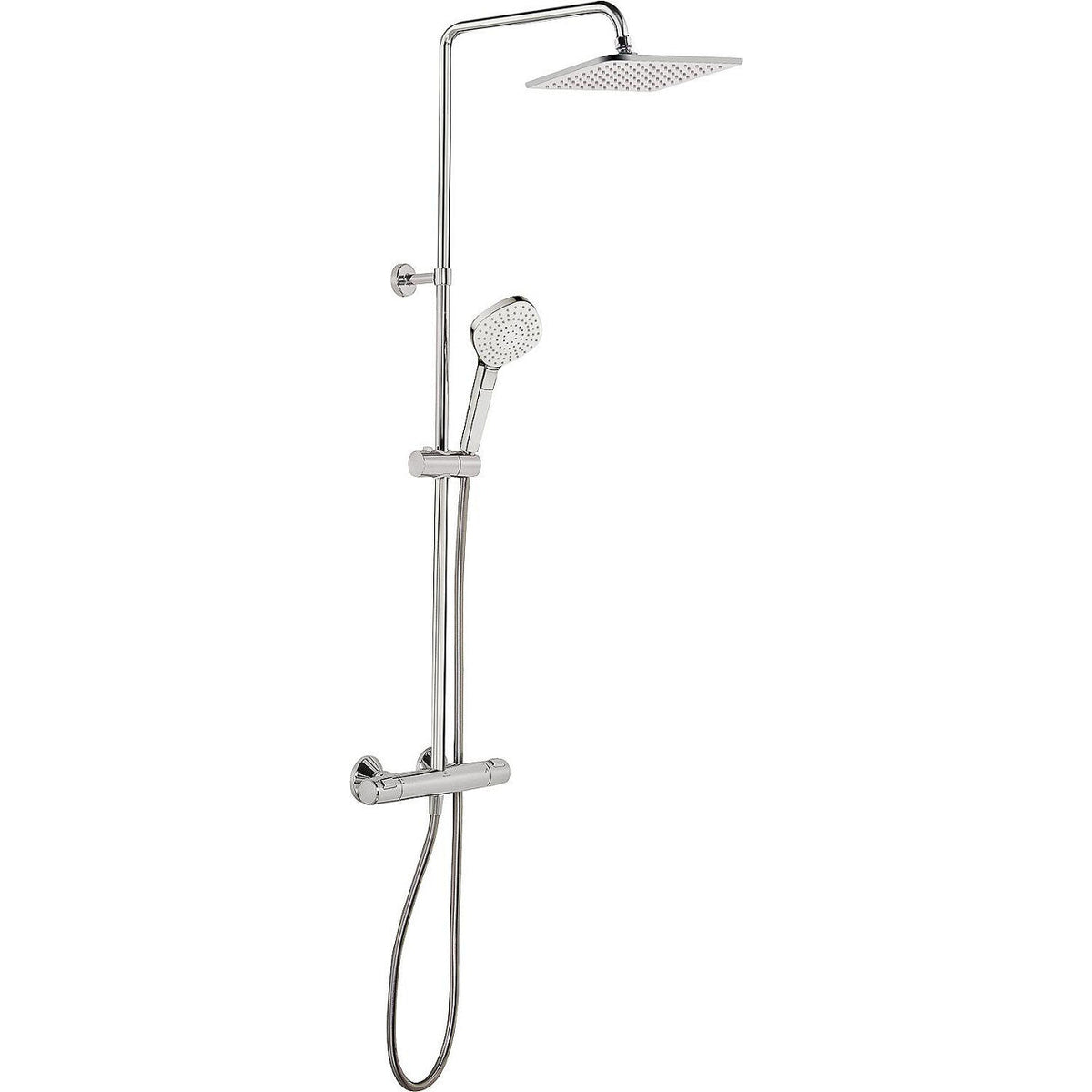 Systeme de douche Ideal Standard Ceratherm 100 thermostatique avec pomme Ø 200 mm chrome