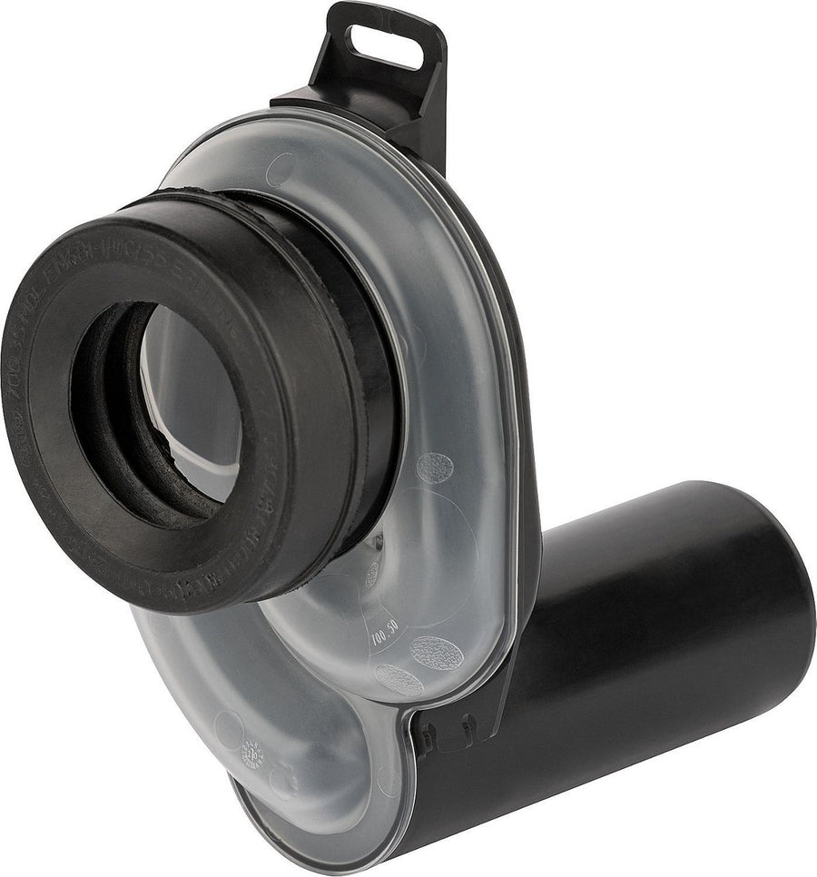 Siphon d'écoulement pour urinoir PE DN50 sortie horizontale avec ouverture de contrôle