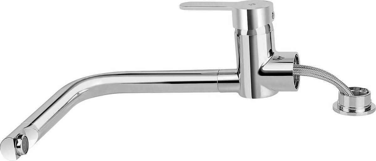 Mitigeur d'évier Chamiza bec pivotant saillie 230 mm chromé