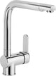 Mitigeur d'évier Chamiza bec pivotant saillie 230 mm chromé
