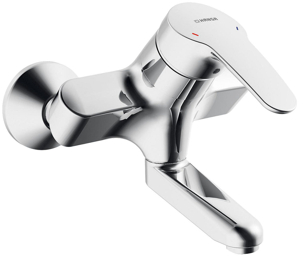 Mitigeur mural de lavabo Hansa Hansamix saillie 160 mm chromé