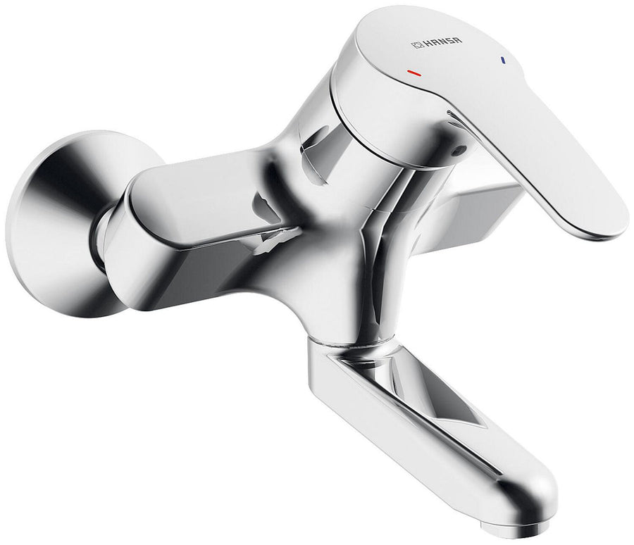 Mitigeur mural de lavabo Hansa Hansamix saillie 160 mm chromé