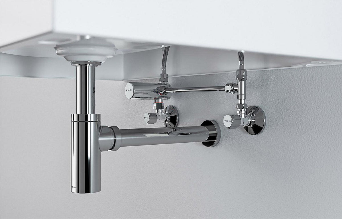 Mitigeur thermostatique d'eau sanitaire SCHELL DN10 (3/8"), chromé