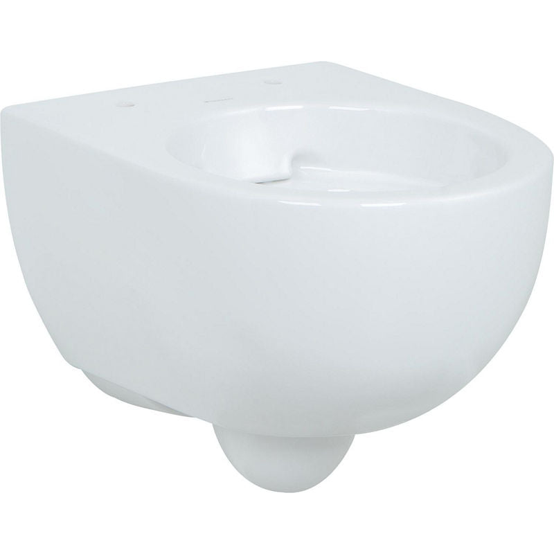 WC suspendu à fond creux Geberit Renova Compact, sans bride de rinçage, blanc L x H x P : 355x330x490mm
