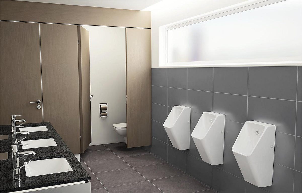 Urinoir à aspiration Vitra S20 Comfort, alimentation par l'arrière, sortie horizontale, 300×600×300 mm, blanc - vue 2