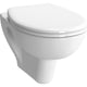 WC suspendu à fond creux VitrA S20 blanc, sans bride de rinçage, rondee Forme L x H x P : 355x350x520mm