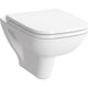 WC suspendu à fond creux VitrA S20 blanc, sans bride de rinçage, rectangulairee Forme L x H x P : 360x350x520mm