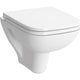 WC suspendu à fond creux VitrA S20 blanc, compact L x H x P : 360x340x480mm