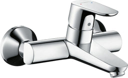 Mitigeur de lavabo mural Hansgrohe Focus saillie 180 mm chromé