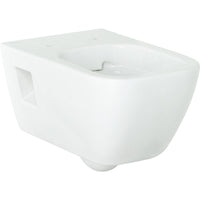 WC suspendu à fond creux, sans bride de rinçage Renova Plan blanc partiellement fermé. Fo. L x H x P : 355x330x540mm