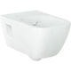 WC suspendu à fond creux, sans bride de rinçage KeraTect Renova Plan blanc partiellement fermé. Fo. L x H x P : 355x330x540mm