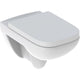 Pack combiné Geberit Renova Plan, WC suspendu à fond creux & abattant blanc, L x H x P : 355x345x540mm